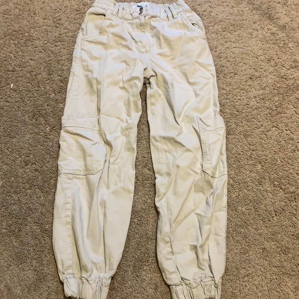 zara girls cargo denim jogger pants